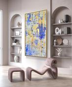 Irena Lenartowicz - Composition with Gold - XXL, Antiek en Kunst, Kunst | Schilderijen | Modern