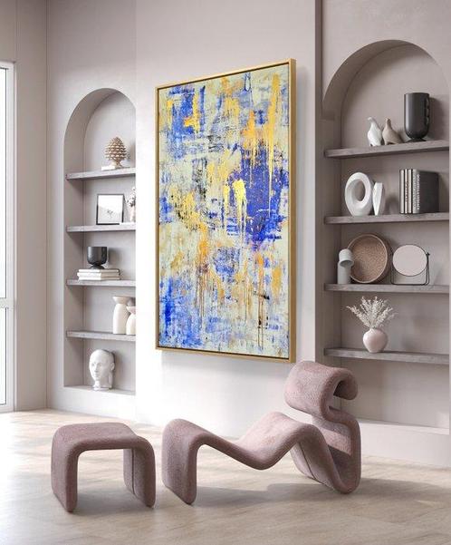 Irena Lenartowicz - Composition with Gold - XXL, Antiek en Kunst, Kunst | Schilderijen | Modern