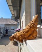 sculptuur, Lifesize chicken - 21 cm - IJzer (gegoten)