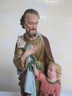 Statue, St. Jozefbeeld met kindje Jezus - 46.5 cm - Plâtre -