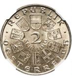 Oostenrijk. 2 Schilling 1930 - NGC MS62, Postzegels en Munten