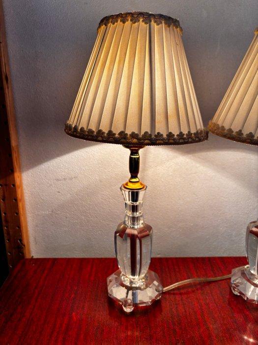 Tafellamp (2) - Glas, Kristal, Metaal, Stof, Antiek en Kunst, Curiosa en Brocante