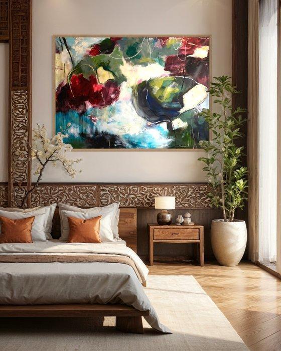 Léo - RISING, Antiek en Kunst, Kunst | Schilderijen | Modern