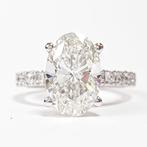 Bague - 14 carats Or blanc - 3.80ct. tw. Diamant (Cultivé en, Handtassen en Accessoires, Nieuw