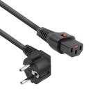 2M IEC Lock C13 Rechte Hoek Stroomkabel 250V 10A - AK5040, Doe-het-zelf en Bouw, Elektriciteit en Kabels, Verzenden, Nieuw