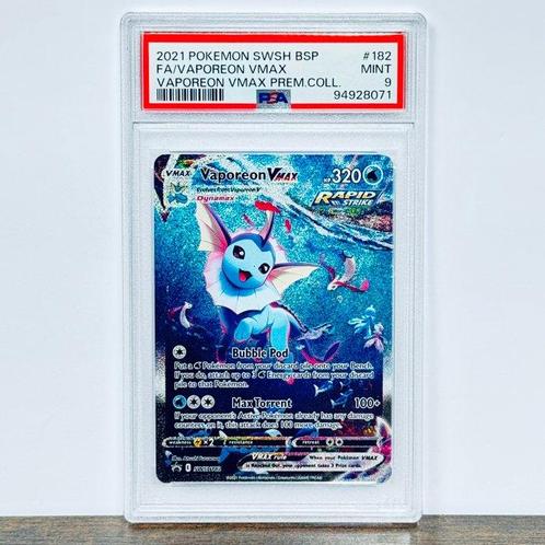 Pokémon Graded card - Vaporeon Vmax FA - Vaporeon Vmax, Hobby & Loisirs créatifs, Jeux de cartes à collectionner | Pokémon