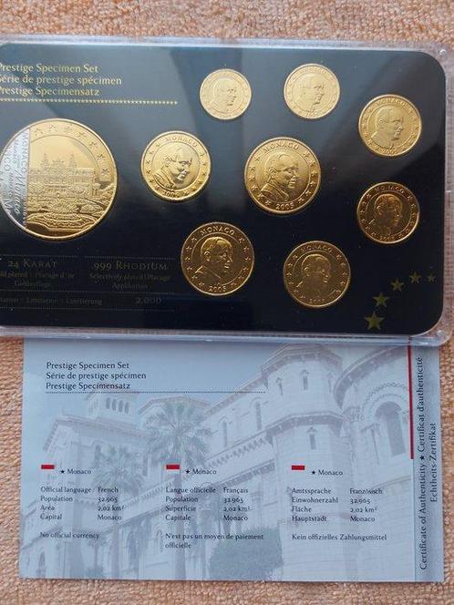 Monaco. Series 10 Cent - 2 Euro / Probe series 2002/2005 (2, Postzegels en Munten, Munten | Europa | Euromunten