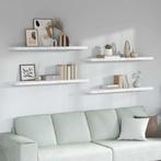 vidaXL Wandplank 4 pcs Wit Marmer 120 x 23,5 x 4 cm Bewerkt, Verzenden, Nieuw