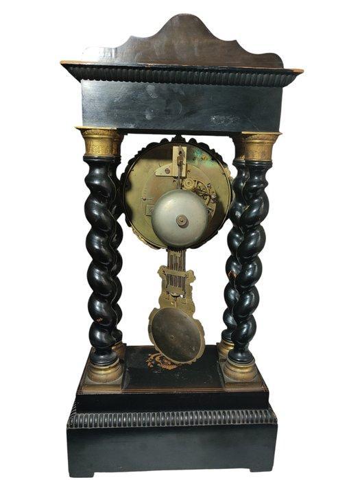 Portico klok - Hout, Messing - 1850-1900, Antiek en Kunst, Antiek | Klokken