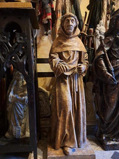 La. Fance - Statue, Kerk Beeld - Monnik met Habijt - 103 cm, Antiek en Kunst, Kunst | Niet-Westerse kunst