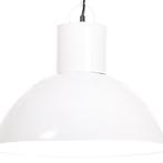 vidaXL Hanglamp rond 25 W E27 48 cm wit, Verzenden, Nieuw