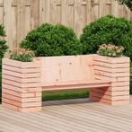 vidaXL Bankje met plantenbakken 167,5x60x65 cm massief, Tuin en Terras, Tuinsets en Loungesets, Verzenden, Nieuw