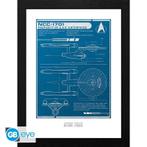 Star Trek USS Enterprise Plan Framed Print 30 x 40cm, Ophalen of Verzenden, Nieuw