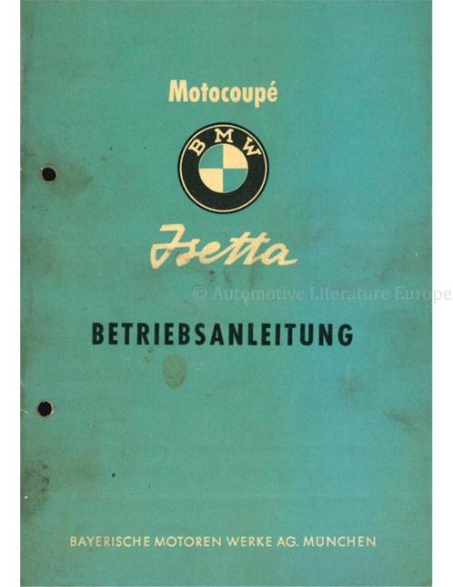 1956 BMW ISETTA INSTRUCTIEBOEKJE, Auto diversen, Handleidingen en Instructieboekjes
