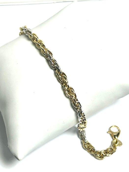 Armband - 18 karaat Geel goud, Witgoud, Handtassen en Accessoires, Armbanden