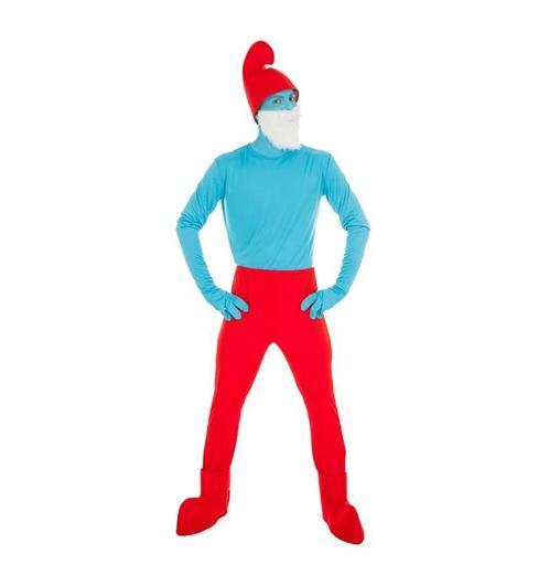 Kostuum Opa Smurf, Kleding | Heren, Carnavalskleding en Feestkleding, Nieuw, Verzenden