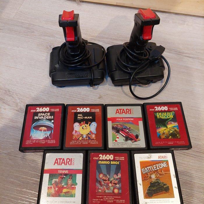 Atari - 2600 VCS - with ATARI box and 15 games (some, Games en Spelcomputers, Spelcomputers | Overige Accessoires