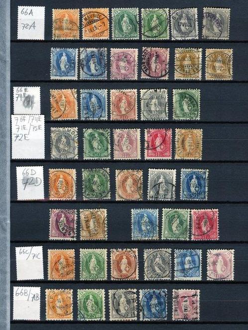 Zwitserland  - Selectie Zwitserland - Staande Helvetia -, Postzegels en Munten, Postzegels | Europa | België