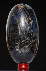 Biotiet & Zwarte Toermalijn Lingam - Hoogte: 305 mm -