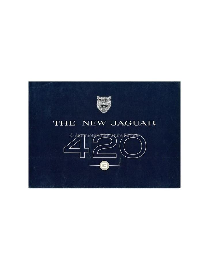1967 JAGUAR 420 G BROCHURE ENGELS, Boeken, Auto's | Folders en Tijdschriften