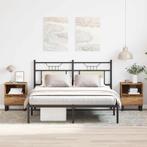 vidaXL Nachtkastjes 2 st 40x35x50 cm bewerkt hout oud, Huis en Inrichting, Slaapkamer | Nachtkastjes, Verzenden, Nieuw