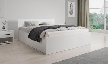 Tweepersoonsbed - Wit - 160x200 cm - Modern basic
