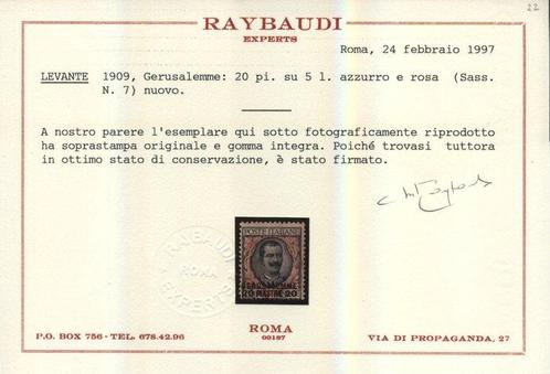 Levant (Italiaanse postkantoren van 1874 tot 1923) 1909 -, Postzegels en Munten, Postzegels | Europa | Italië