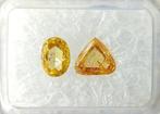 2 pcs Diamant  (Natuurlijk gekleurd)  - 1.03 ct - Fancy