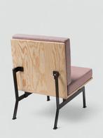 Hule - Fauteuil - Luc - melange stoffig roze - Multiplex -, Antiek en Kunst