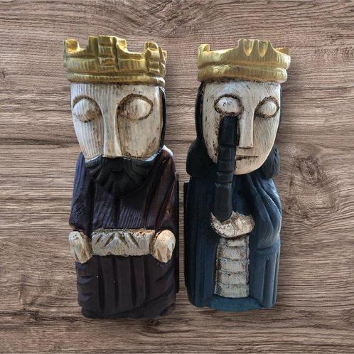 Boekensteunen - gratis schaakstukken voor serres - Hout, Antiek en Kunst, Curiosa en Brocante