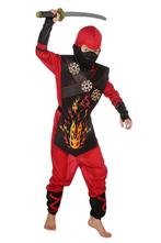 Ninja Pak Kind Vuur, Kinderen en Baby's, Carnavalskleding en Verkleedspullen, Verzenden, Nieuw
