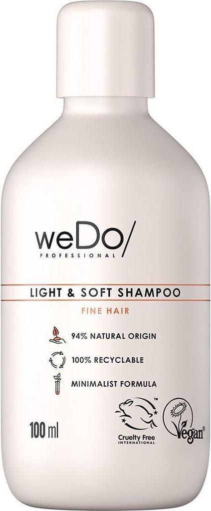 weDo Light & Soft Shampoo 100 ML - vrouwen - Voor, Handtassen en Accessoires, Uiterlijk | Haarverzorging, Nieuw, Verzenden
