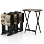 2dekans | Coast 4-Delige Klaptafelset 48x40x67 cm Zwart –, Huis en Inrichting, Ophalen of Verzenden, Nieuw