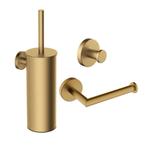 Toilet Accessoires Set Wiesbaden Alonzo Geborsteld Messing, Doe-het-zelf en Bouw, Ophalen of Verzenden, Nieuw, Bad