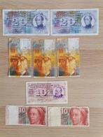 Zwitserland. - 8 banknotes - various dates  (Zonder, Postzegels en Munten