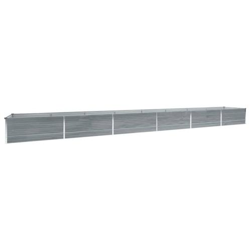 Verhoogde Plantenbak Grijs | Retour Deal | -35%, Tuin en Terras, Bloembakken en Plantenbakken, 30 tot 60 cm, 100 cm of meer, Tuin