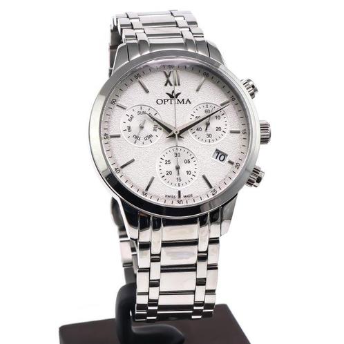 Optima - Swiss Chronograph - OSC450-SS-1 - Sans Prix de, Handtassen en Accessoires, Horloges | Heren