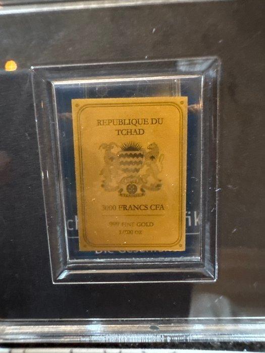 Tsjaad. 3000 Francs ND Passat Colorized, 1/500 Oz (.999), Postzegels en Munten, Munten | Europa | Niet-Euromunten