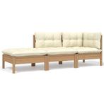 Loungebank Hoeksalon Grenen | 60% KORTING | Retour Deal, Tuin en Terras, Verzenden, Nieuw, Hout, Loungeset