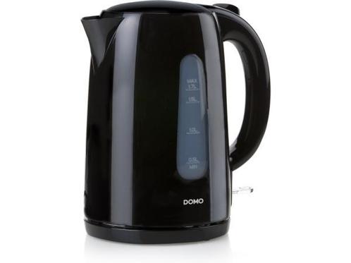 Veiling - DOMO DO9194WK Waterkoker - 1,7L - 2200W - Zwart, Elektronische apparatuur, Waterkokers, Nieuw