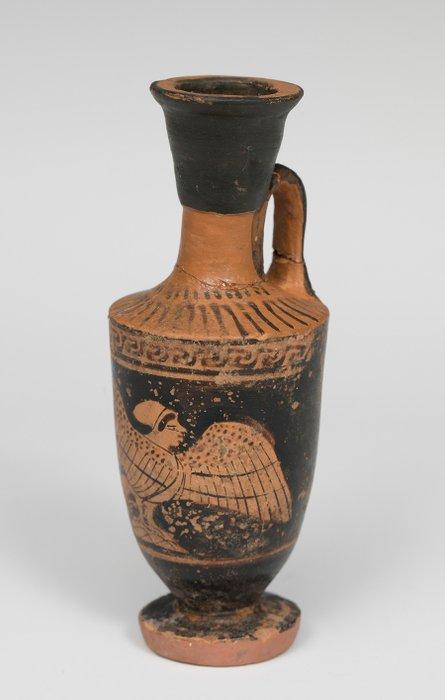 Oud-Grieks Zeer zeldzame keramische Attische lekythos met, Verzamelen, Mineralen en Fossielen