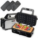 2dekans | KitchenBrothers 3-in-1 Wafelijzer - Tosti Apparaat, Ophalen of Verzenden