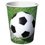 Voetbal Bekers 256ml 8st, Nieuw, Verzenden