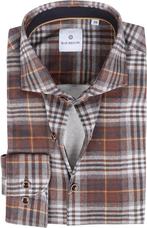 Blue Industry Overhemd Jersey Ruit Bruin maat 38 Heren, Blue Industry, Bruin, Verzenden, Halswijdte 38 (S) of kleiner
