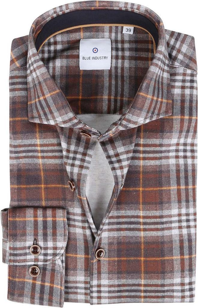 Blue Industry Overhemd Jersey Ruit Bruin maat 38 Heren, Kleding | Heren, Merkkleding | Overhemden, Bruin, Nieuw, Halswijdte 38 (S) of kleiner