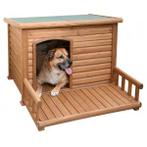 Niche pour chien avec terrasse 113x127x82,5cm
