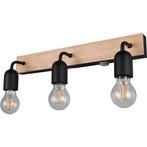 LED Wandlamp Trion Turo XL in Houten Design - 3x E27, IP44,, Verzenden, Nieuw