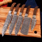 Keukenmes - Chefs knife - Hout en handgemaakt gevouwen