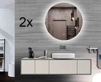 2x Akosi Design+ LED spiegels 80cm met anti..., Maison & Meubles, Maison & Meubles | Autre, Ophalen