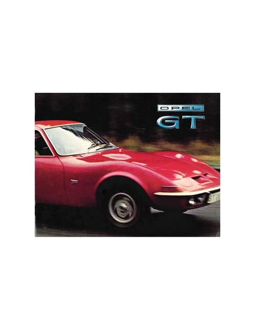 1969 OPEL GT 1100 / GT 1900 BROCHURE NEDERLANDS, Boeken, Auto's | Folders en Tijdschriften